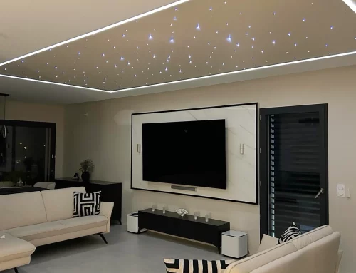 Wohnzimmer mit Sternenhimmel
