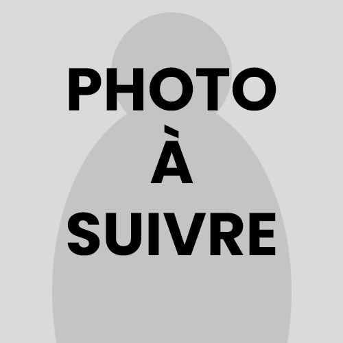 Graue Silhouette mit schwarzem Text "PHOTO À SUIVRE" in der Mitte und weißem Schriftzug "ESPALEK" unten rechts.